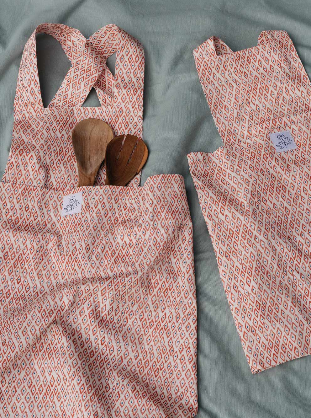 MATCHY APRON SET | Semini print