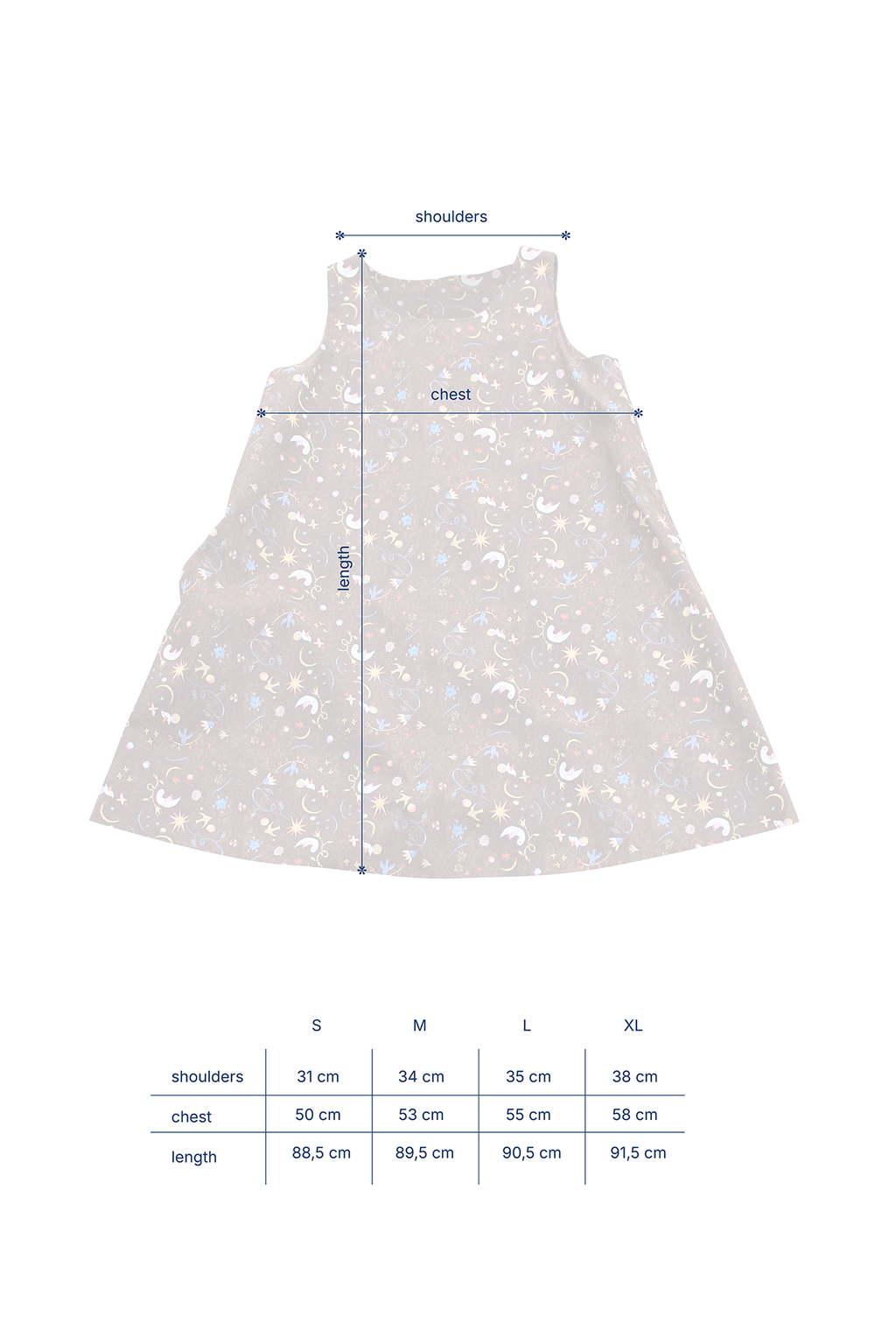 MAMA DRESS | Notturna print